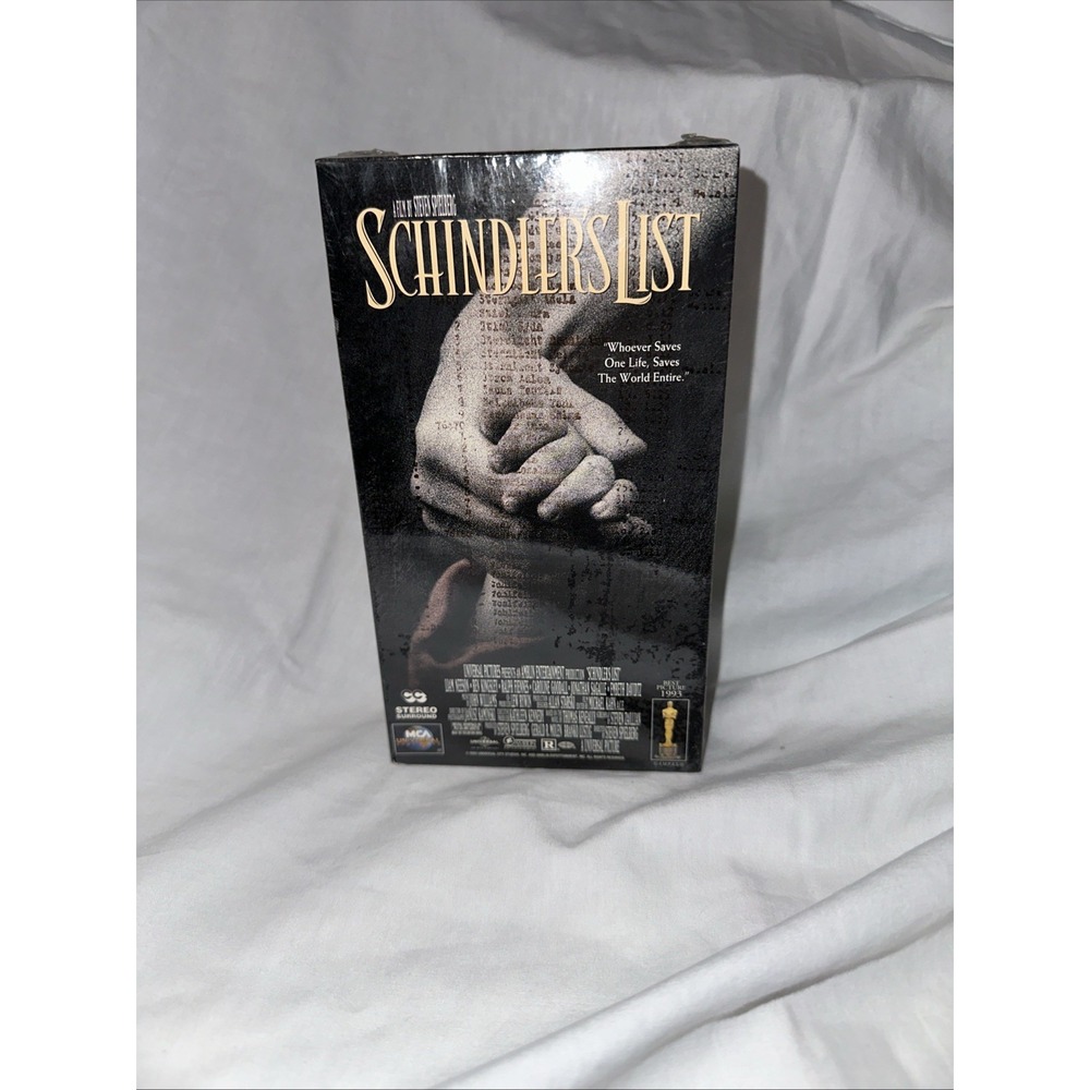 FACTORY SEALED Schindlers List (VHS, 1993, 2-Tape Set) w/‎ MCA Universal Seal
